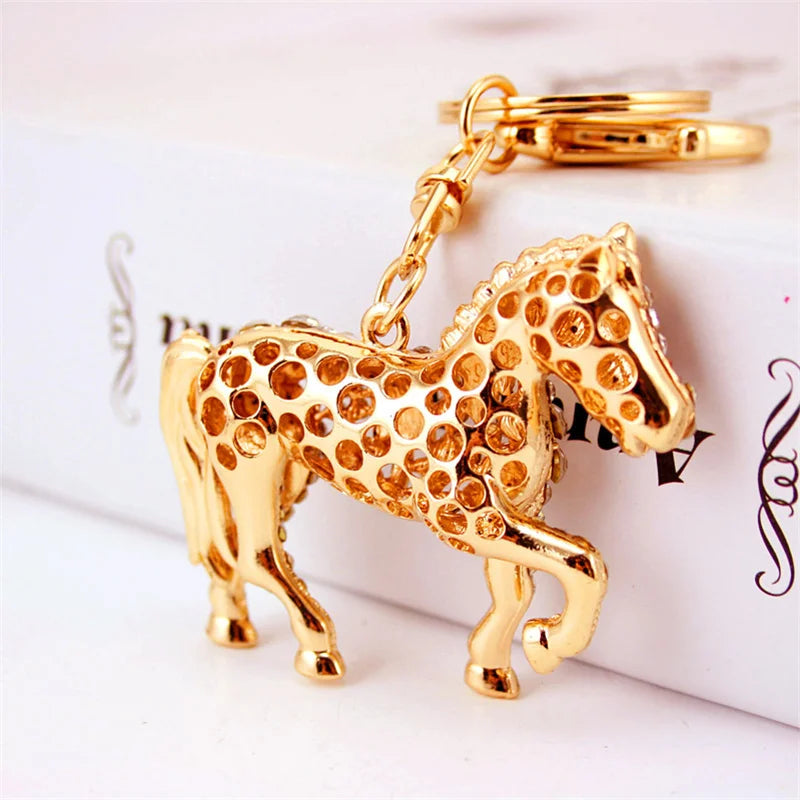 Crystal Horse Keychain