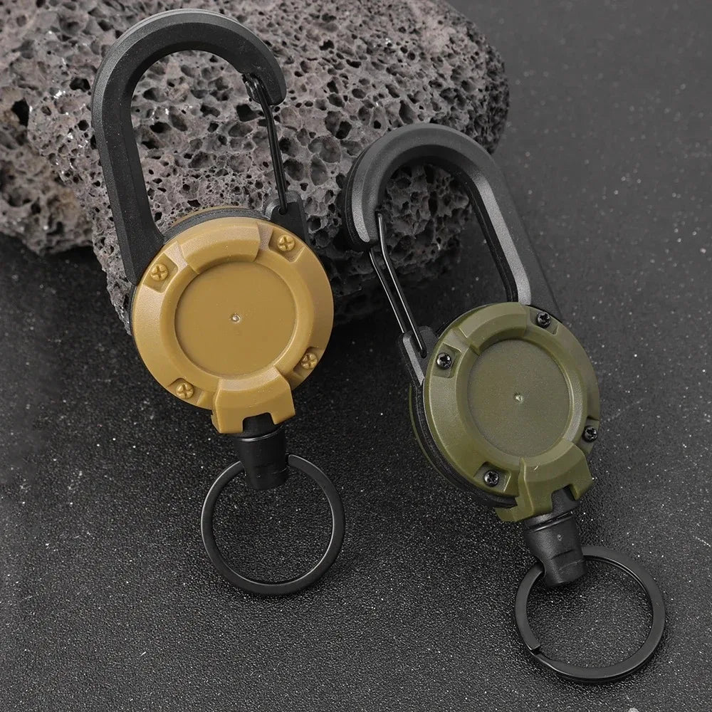 Retractable Carabiner Keychain