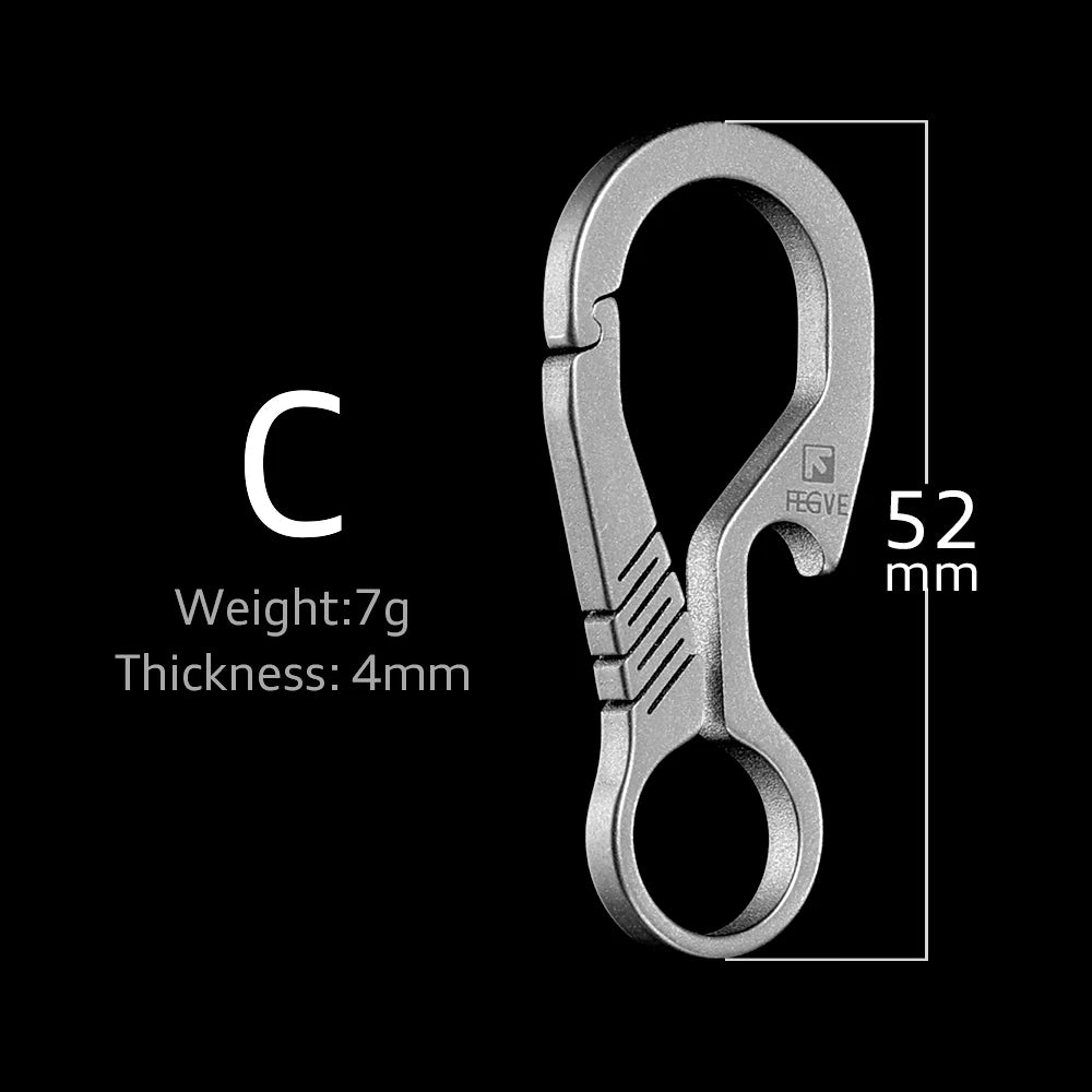 Titanium EDC Keychain Carabiner