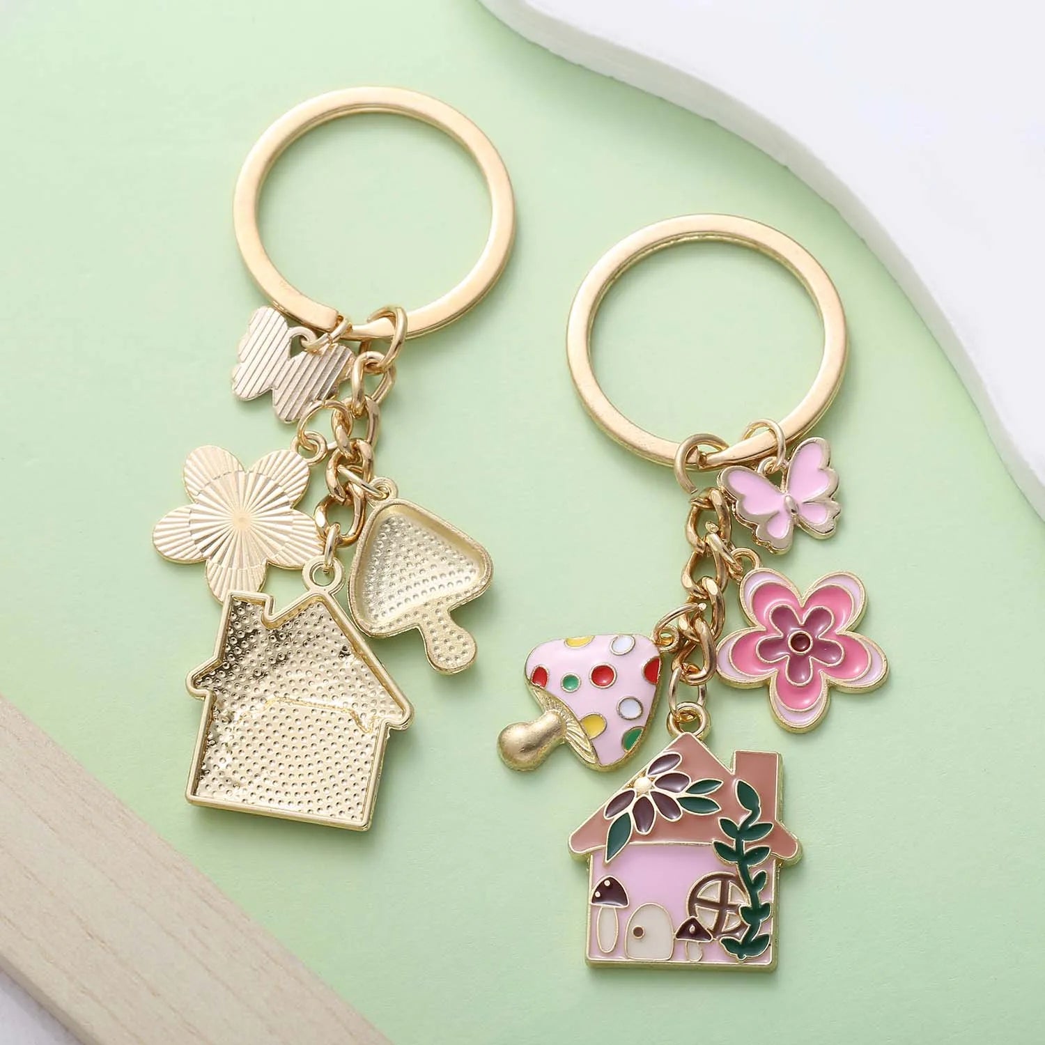 Fairy Tale Enamel Charm Keychain