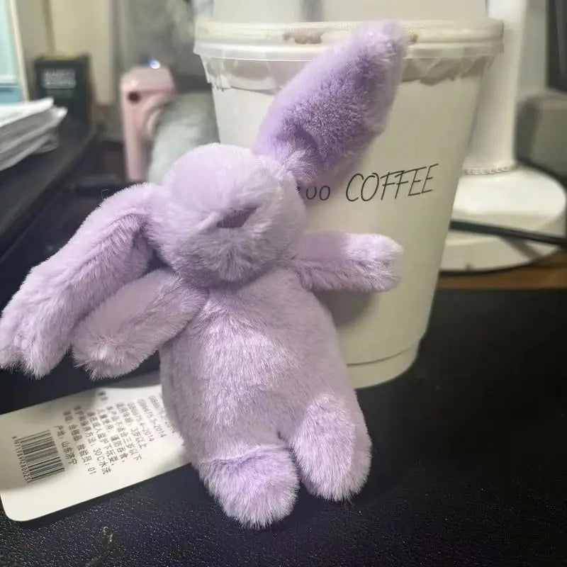 Rabbit Pompom Plush Keychain