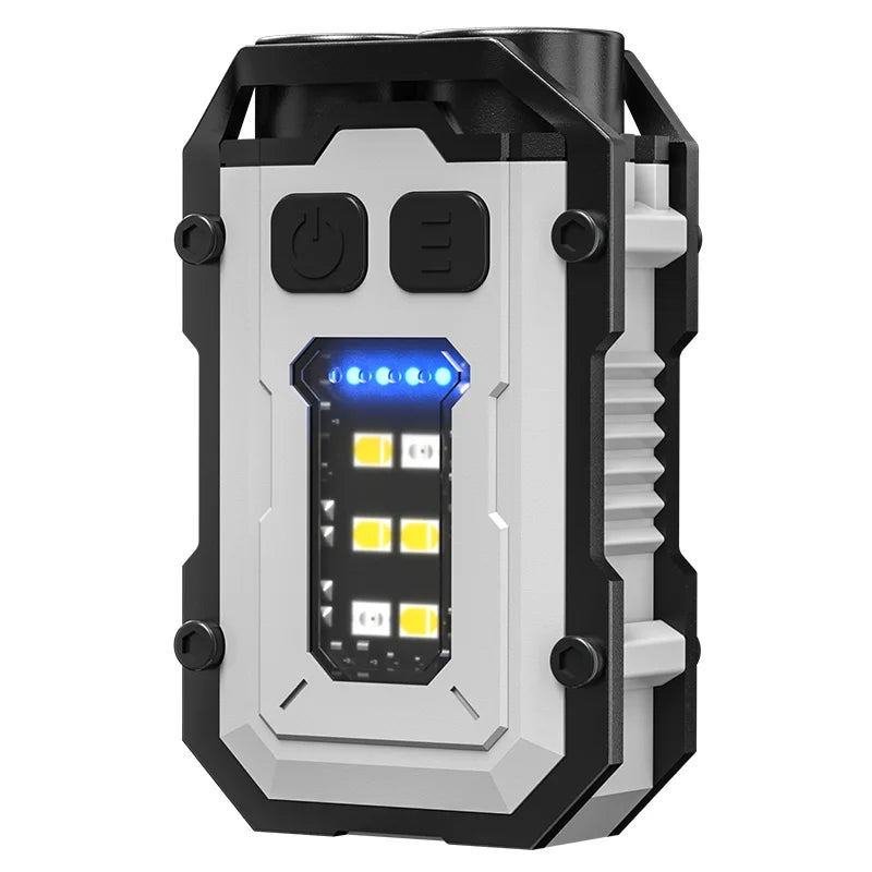 Portable Dual-Light Keychain Torch