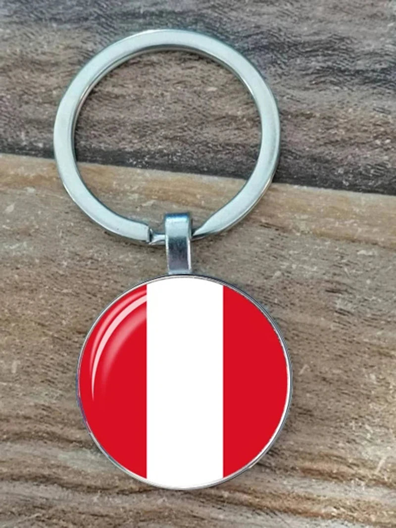 South American Flag Keychain