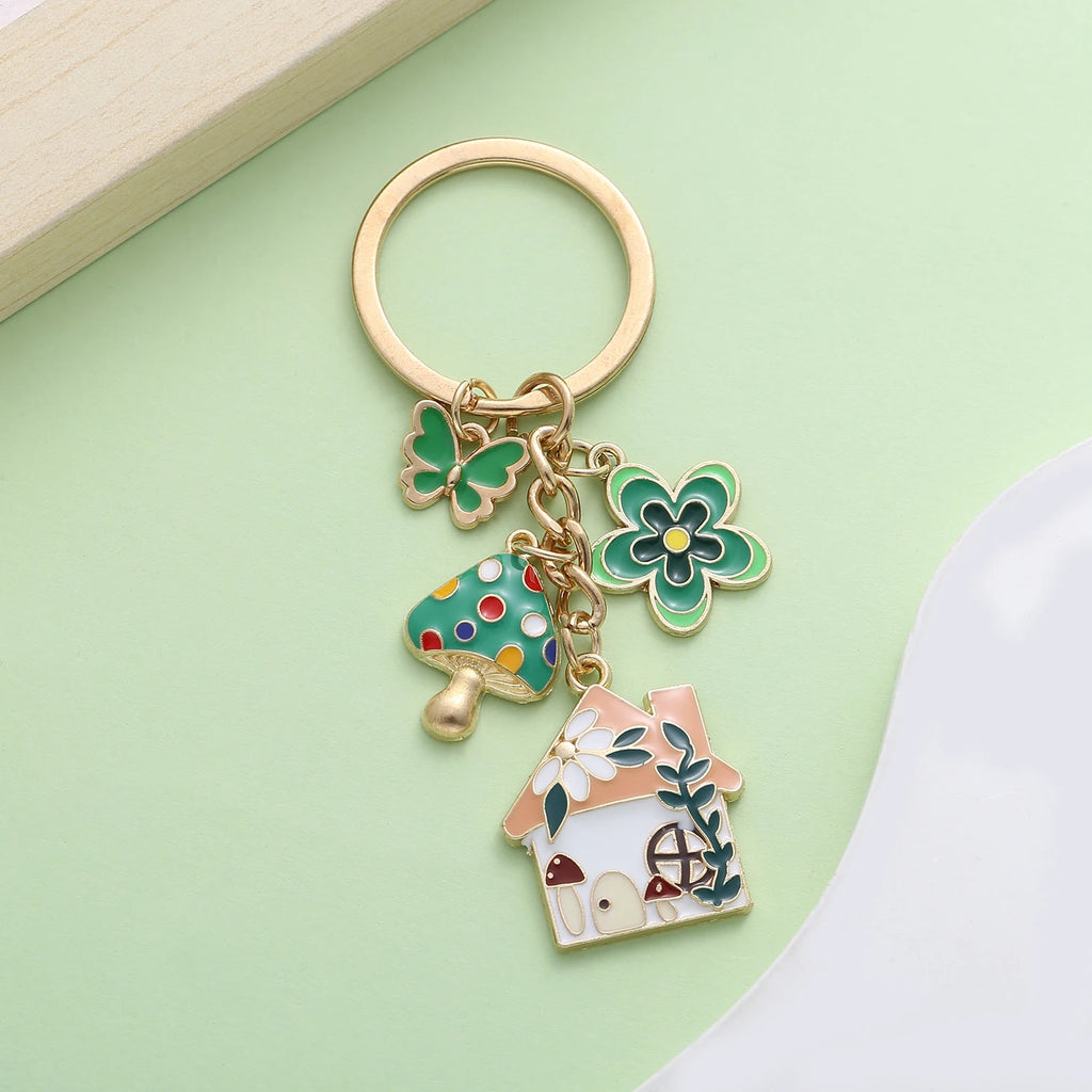 Fairy Tale Enamel Charm Keychain