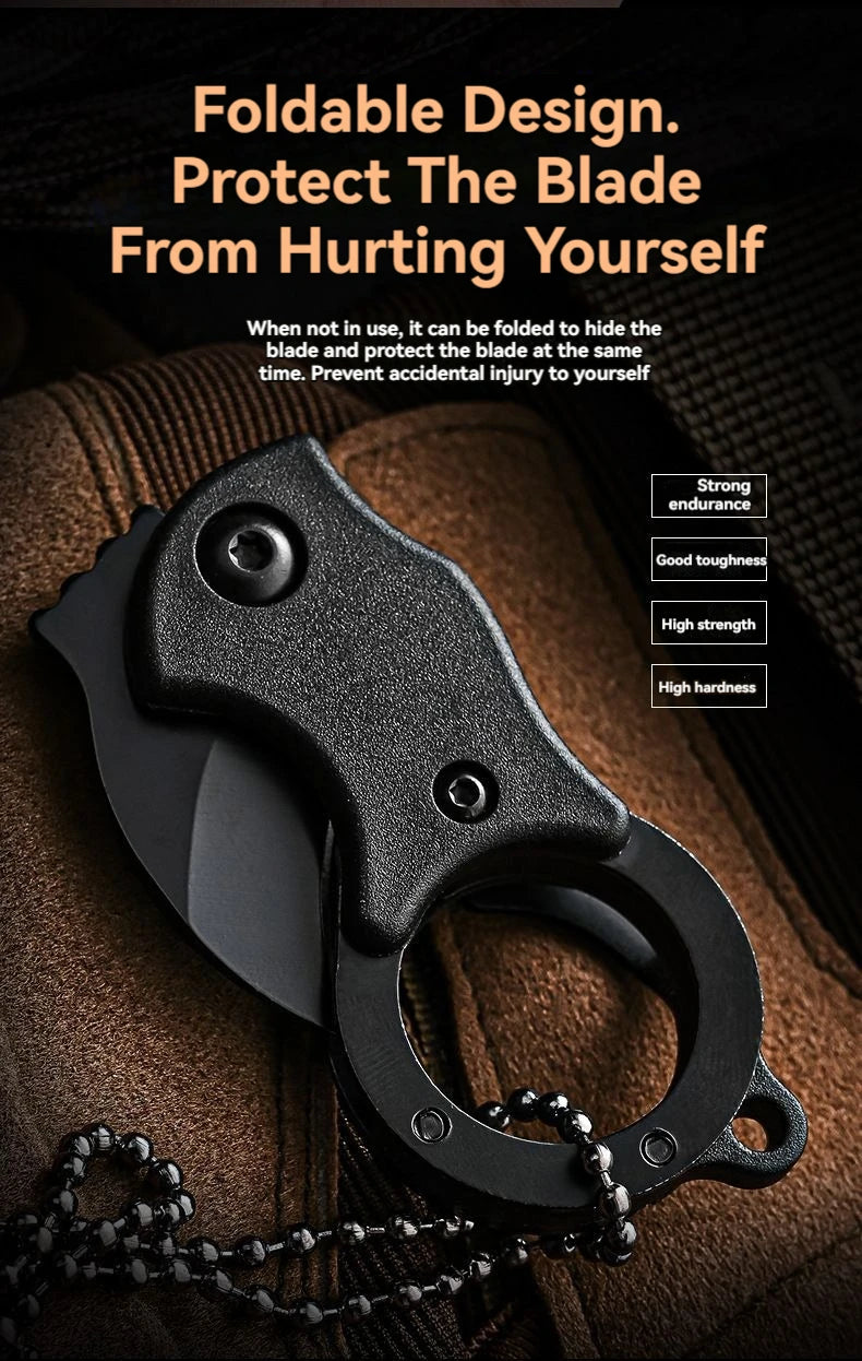 Stainless Steel EDC Knife Keychain