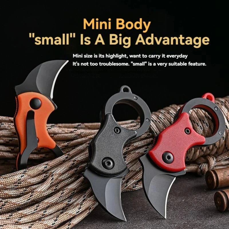 Stainless Steel EDC Knife Keychain