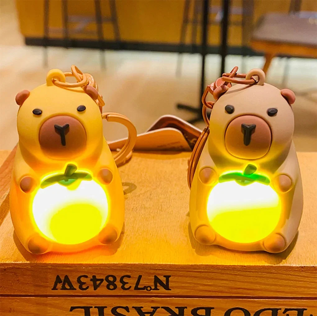 Glow Capybara Kawaii Keychain