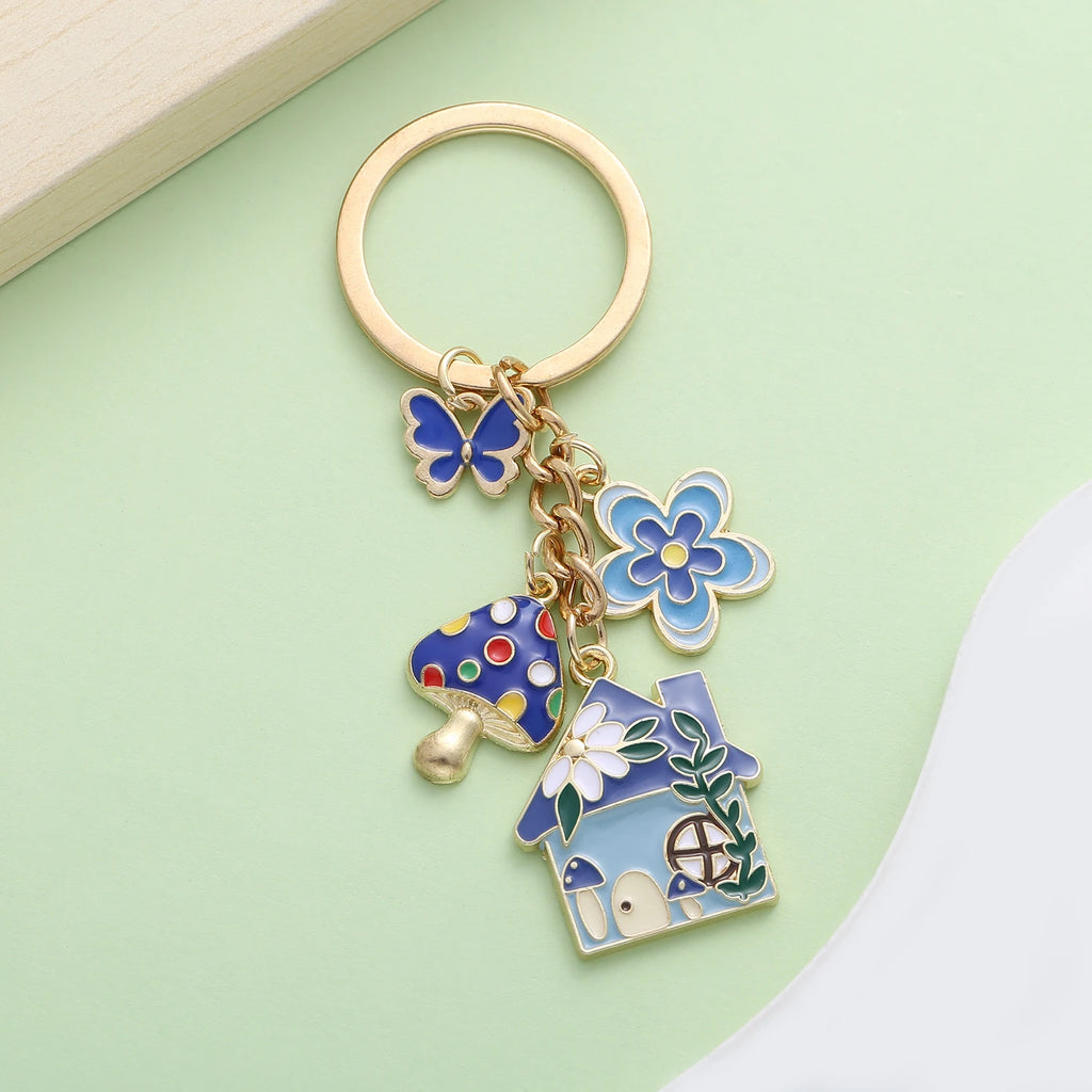 Fairy Tale Enamel Charm Keychain