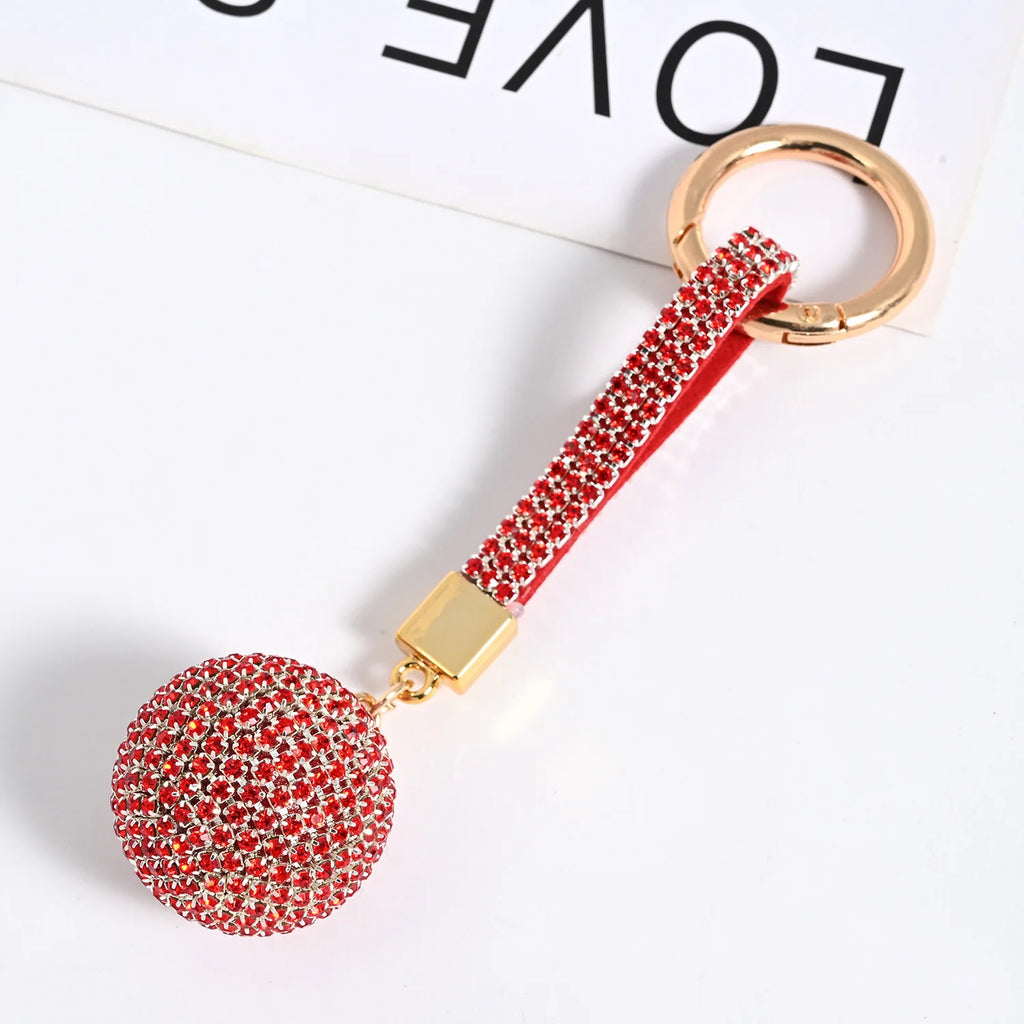 Rhinestone Disco Ball Keychain