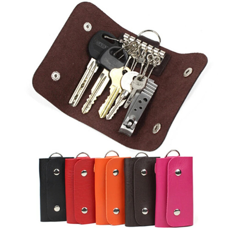 Leather Key Pouch Wallet