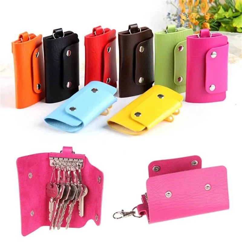 Leather Key Pouch Wallet