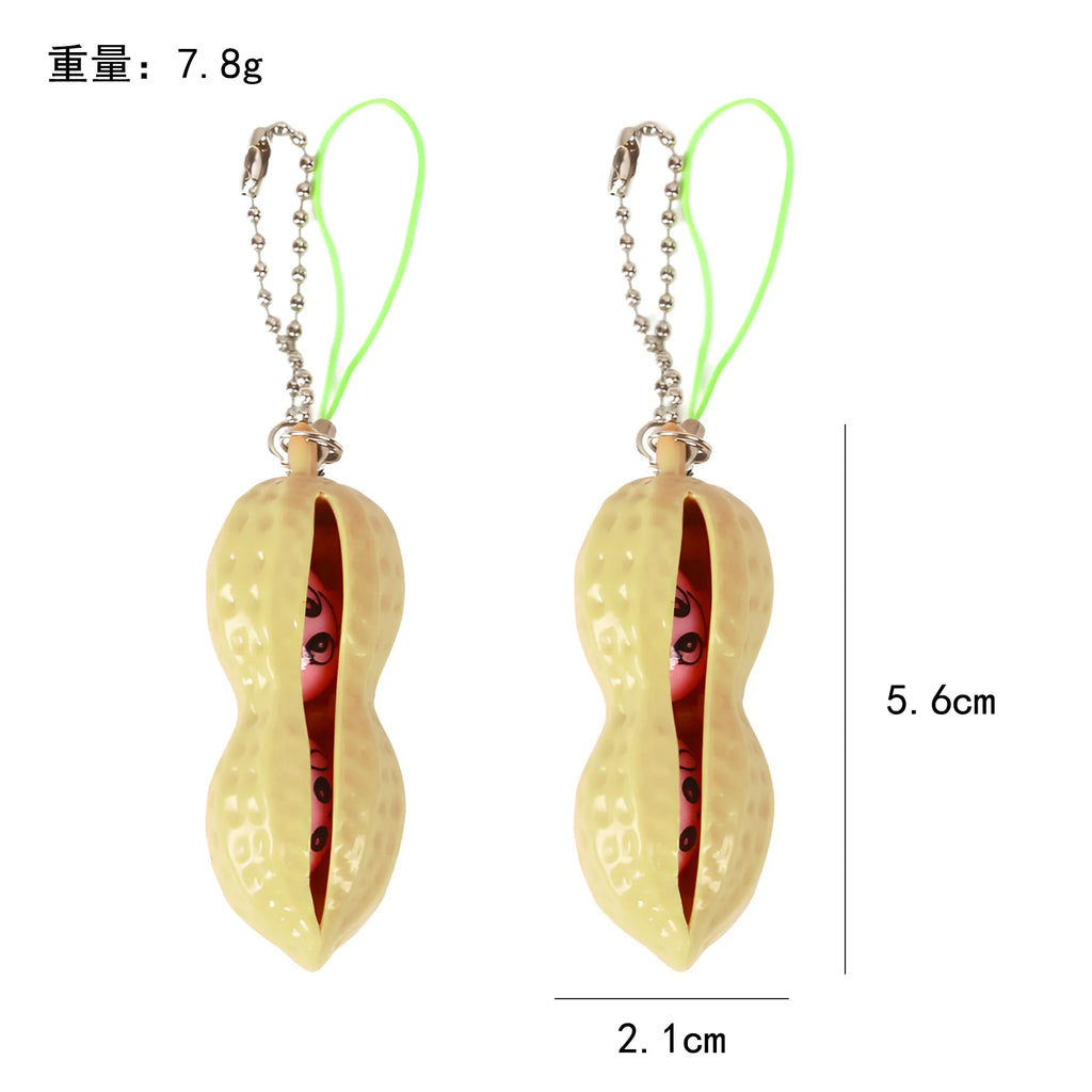 Squishy Edamame Fidget Keychain
