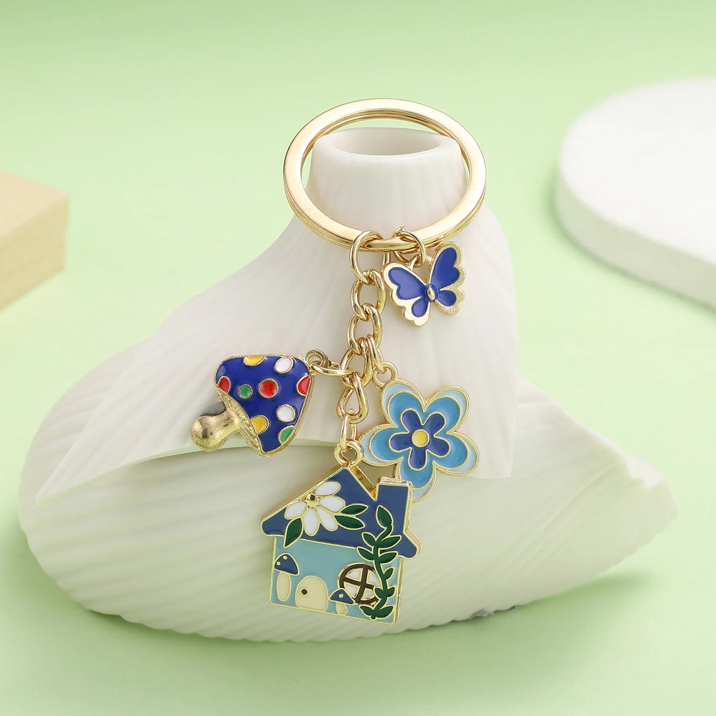 Fairy Tale Enamel Charm Keychain