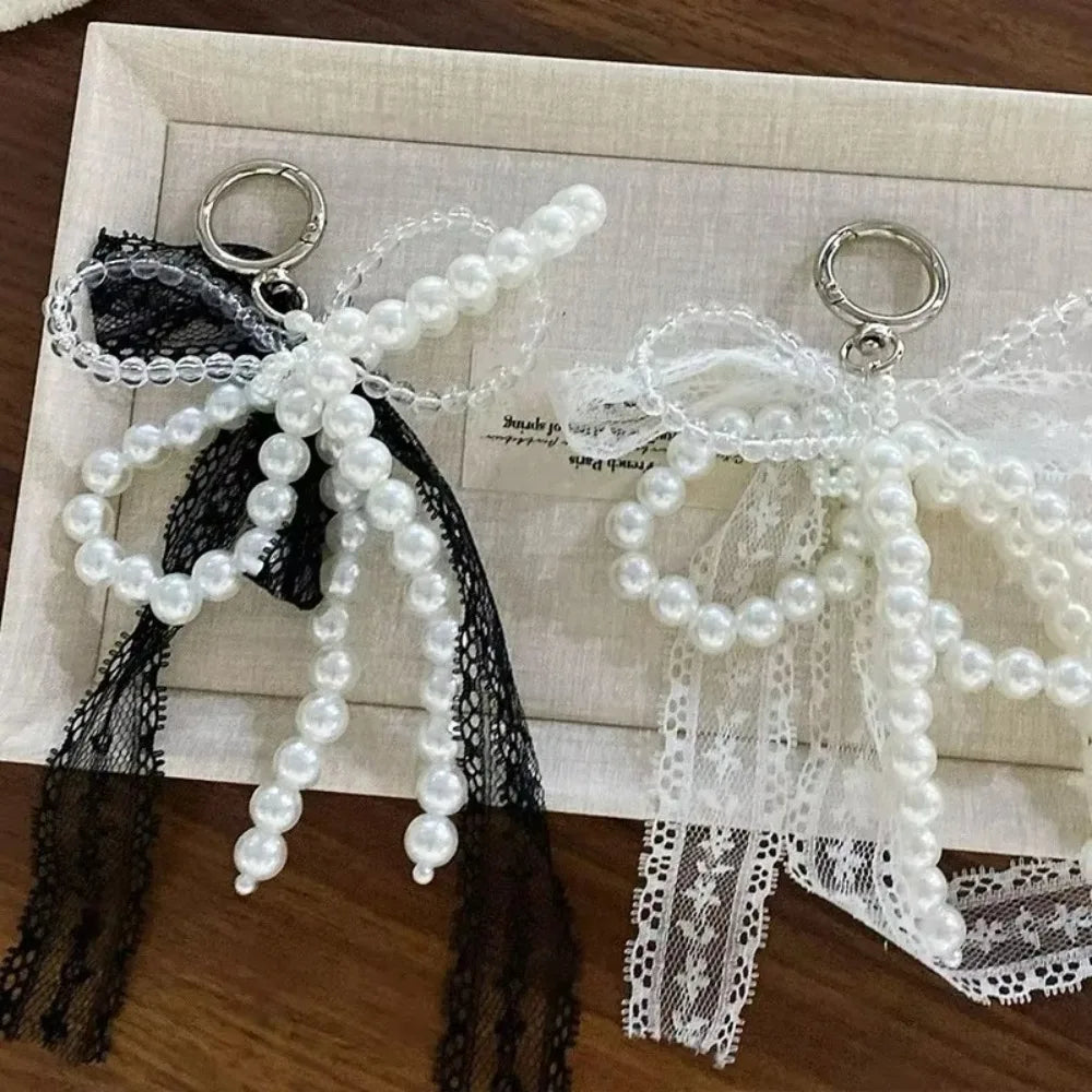Lace Ribbon Bow Charm