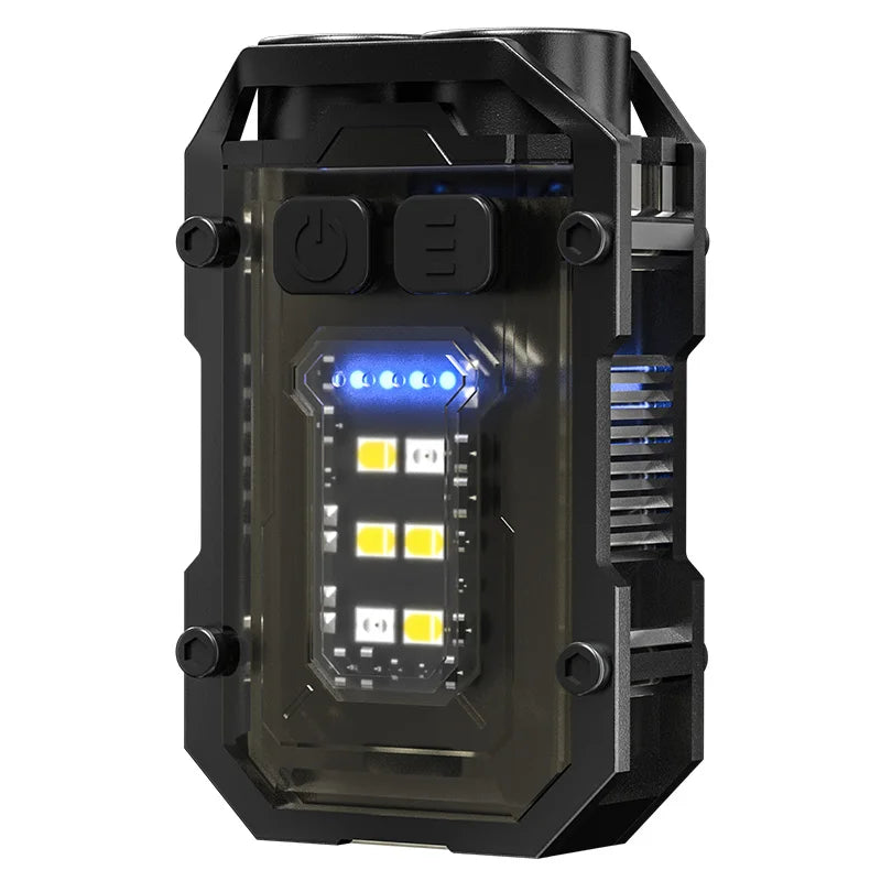 Portable Dual-Light Keychain Torch