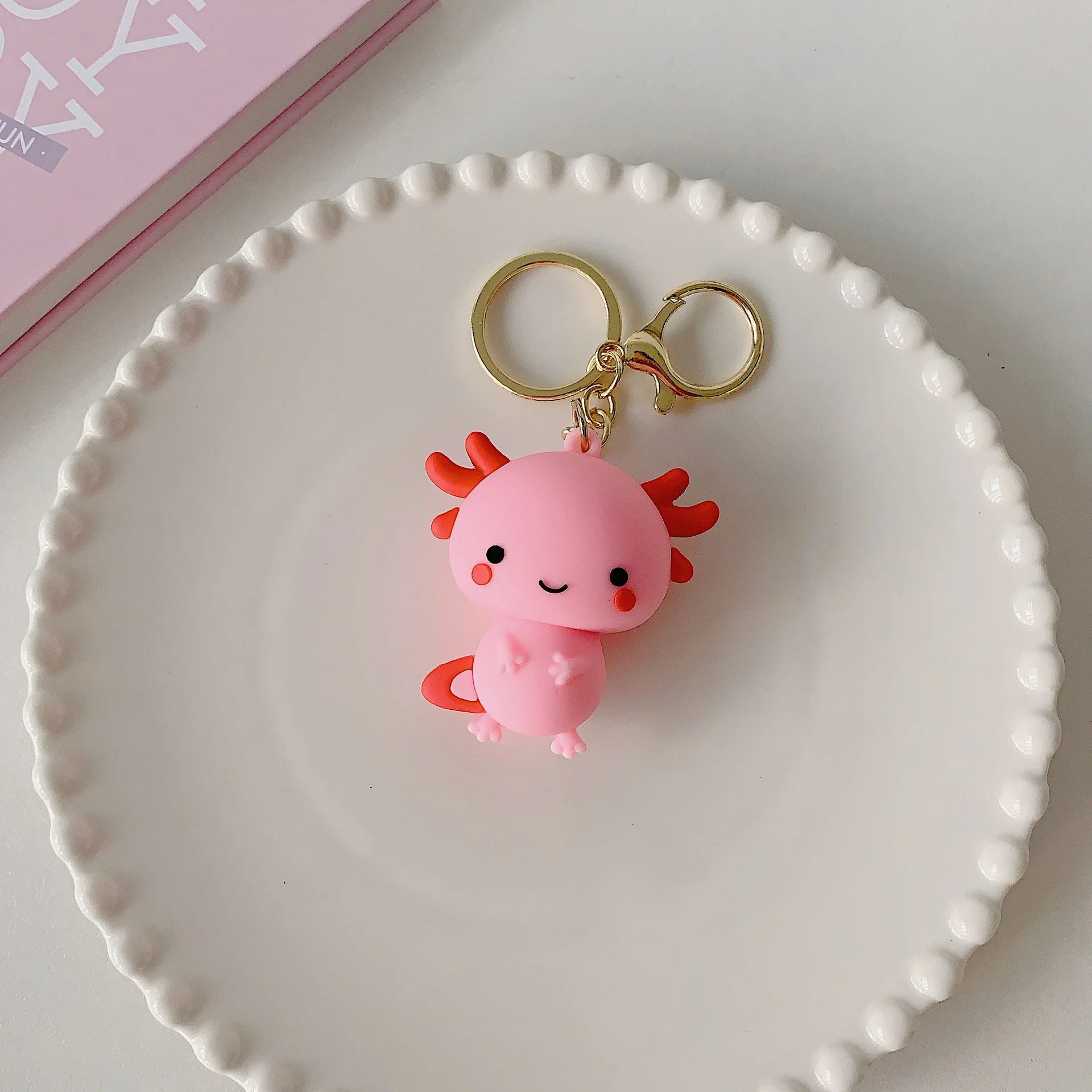 Kawaii Axolotl Keychain