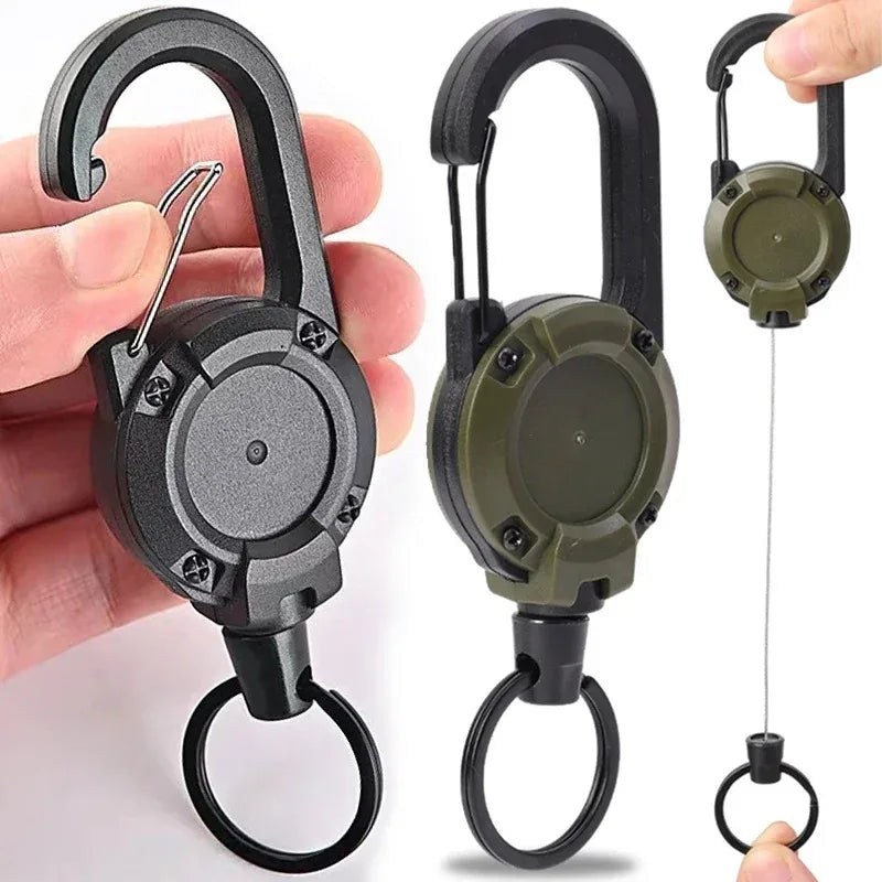 Retractable Carabiner Keychain