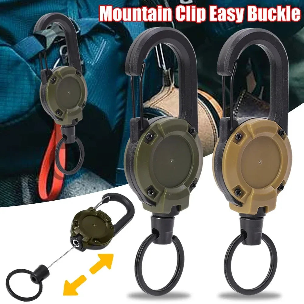 Retractable Carabiner Keychain