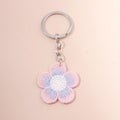 Crochet Strawberry & Daisy Keychain