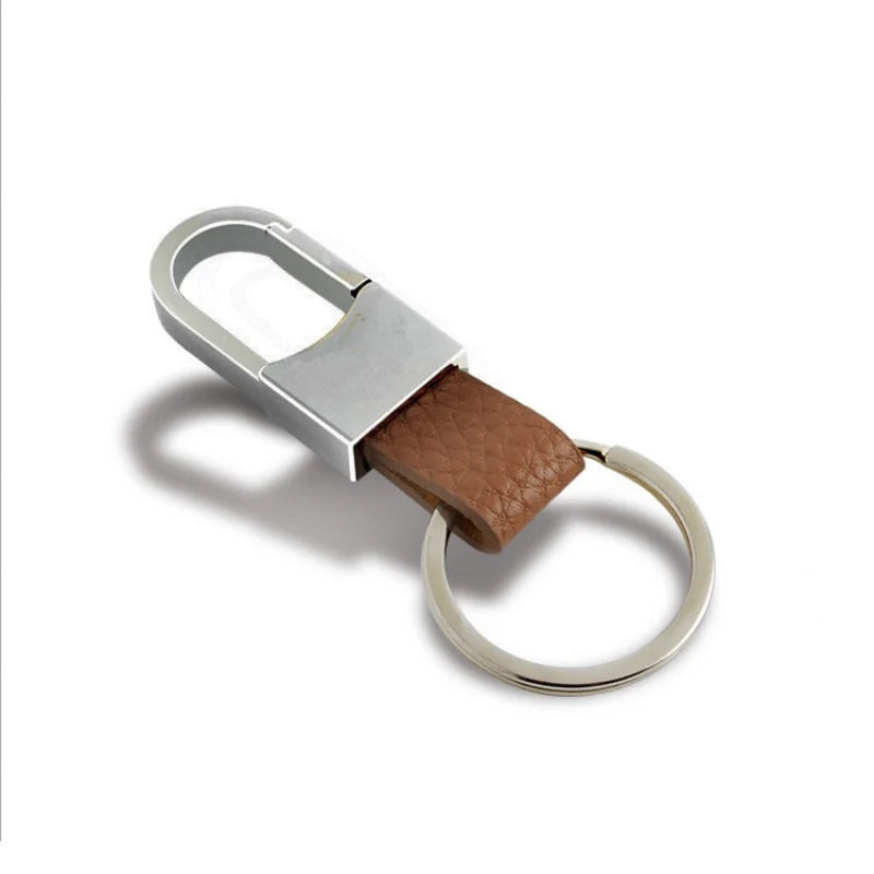 Minimalist Leather Keyring
