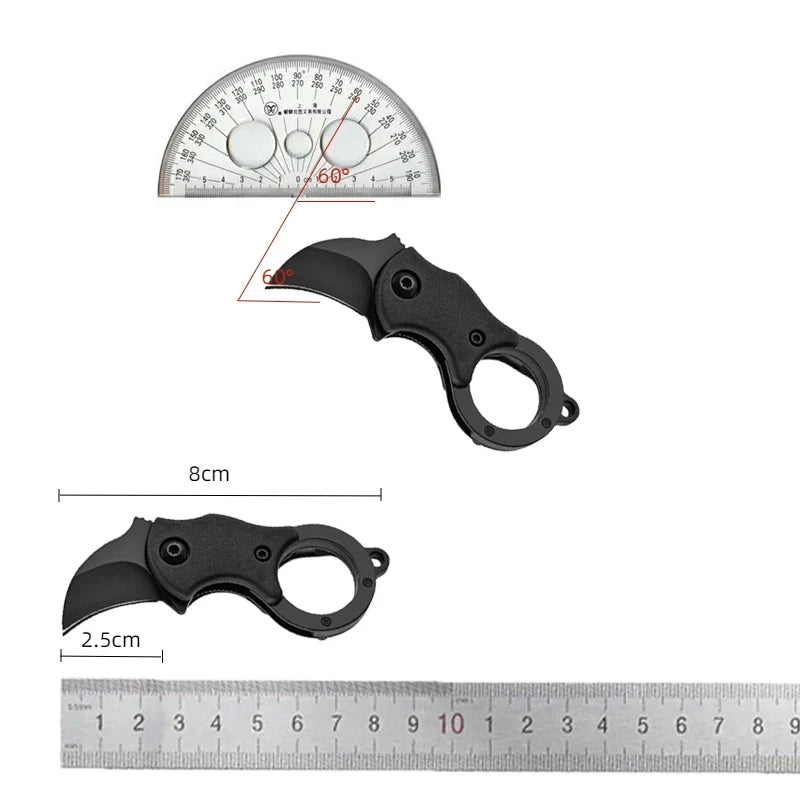 Stainless Steel EDC Knife Keychain