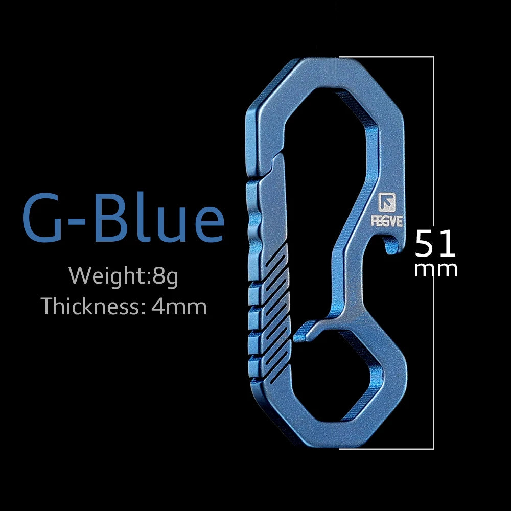 Titanium EDC Keychain Carabiner