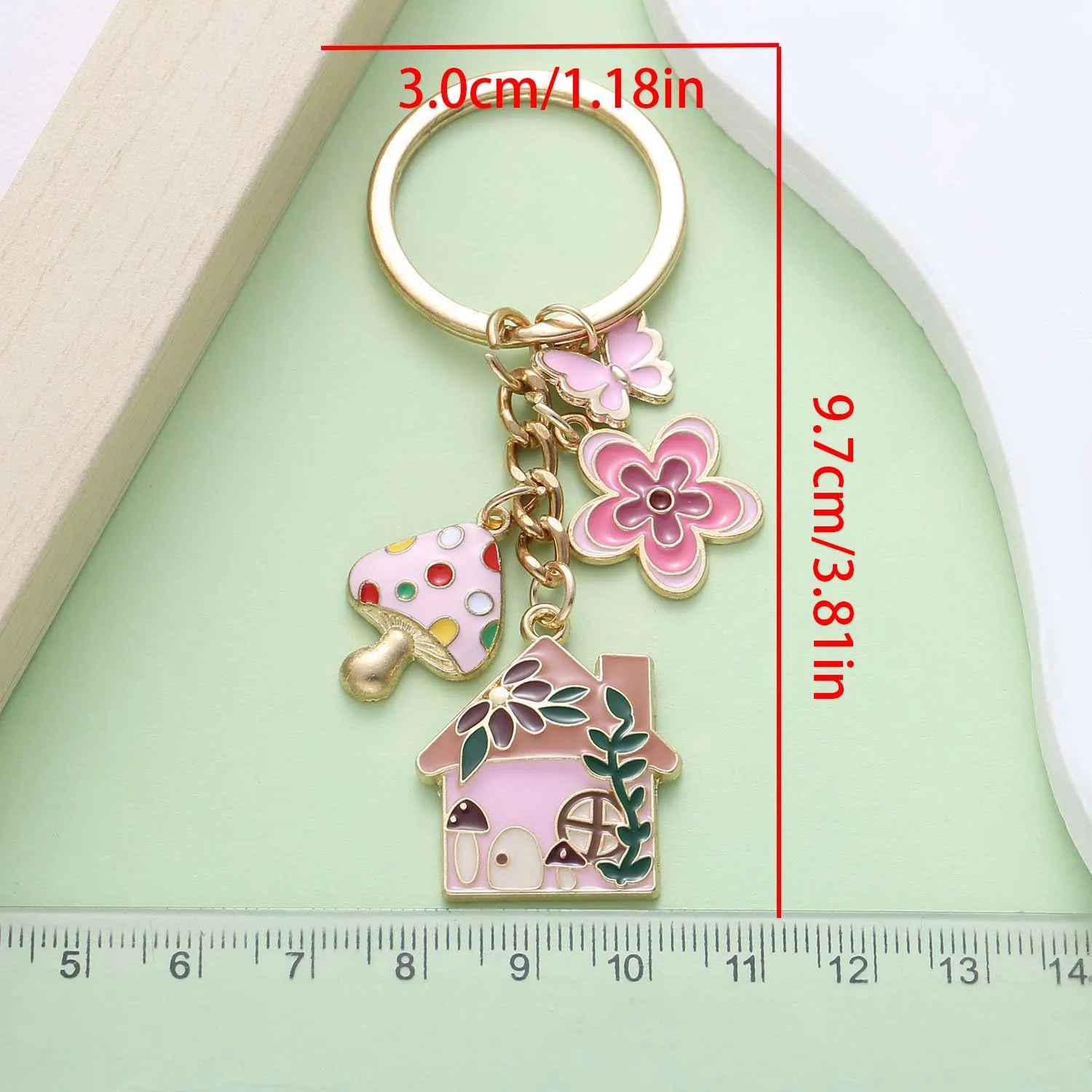 Fairy Tale Enamel Charm Keychain