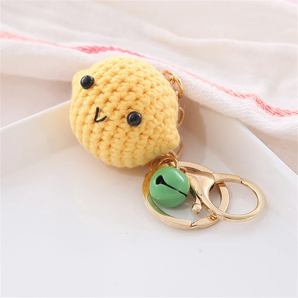Crochet Fruit & Donut Keychain