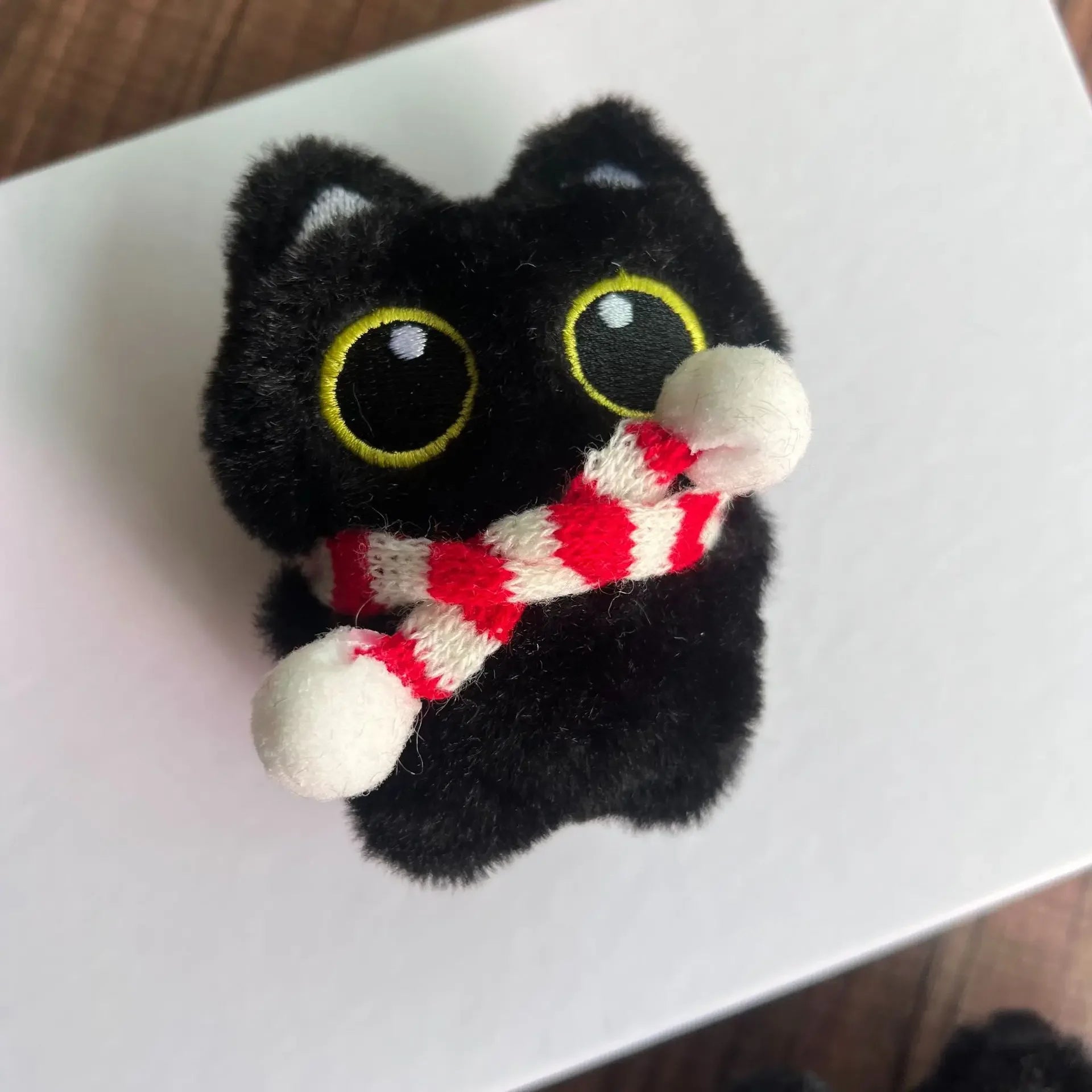 Black Cat Squishy Plush Keychain