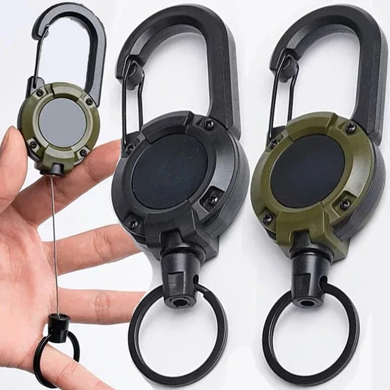 Retractable Carabiner Keychain