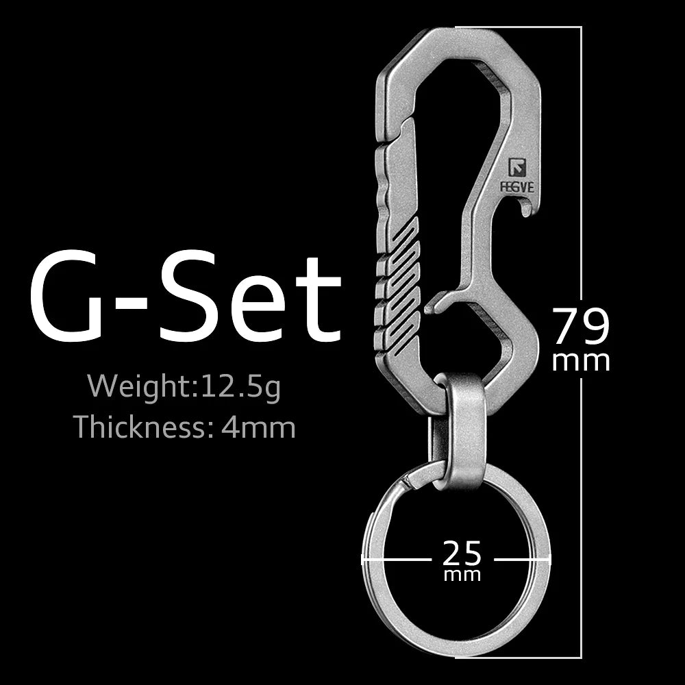 Titanium EDC Keychain Carabiner