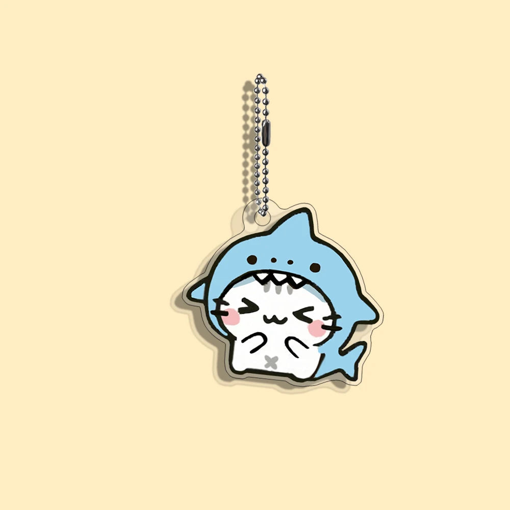 Funny Cat Character Keychain