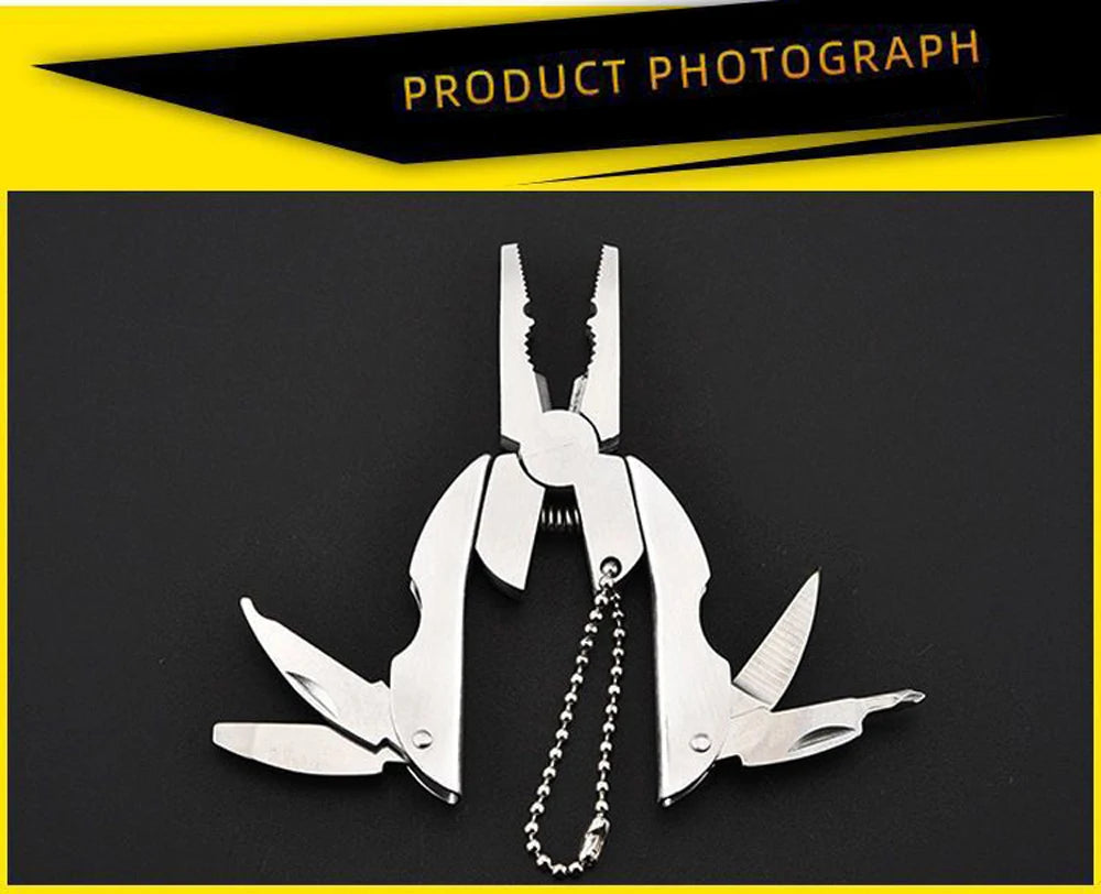 Multi-Tool Pliers Keychain
