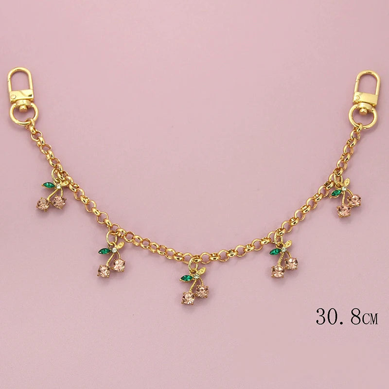 Strawberry & Cherry Bag Chain Charm