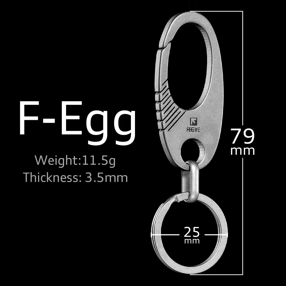 Titanium EDC Keychain Carabiner