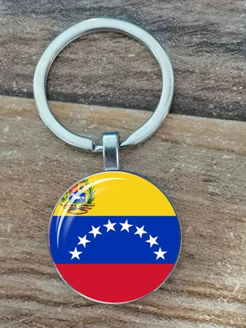 South American Flag Keychain