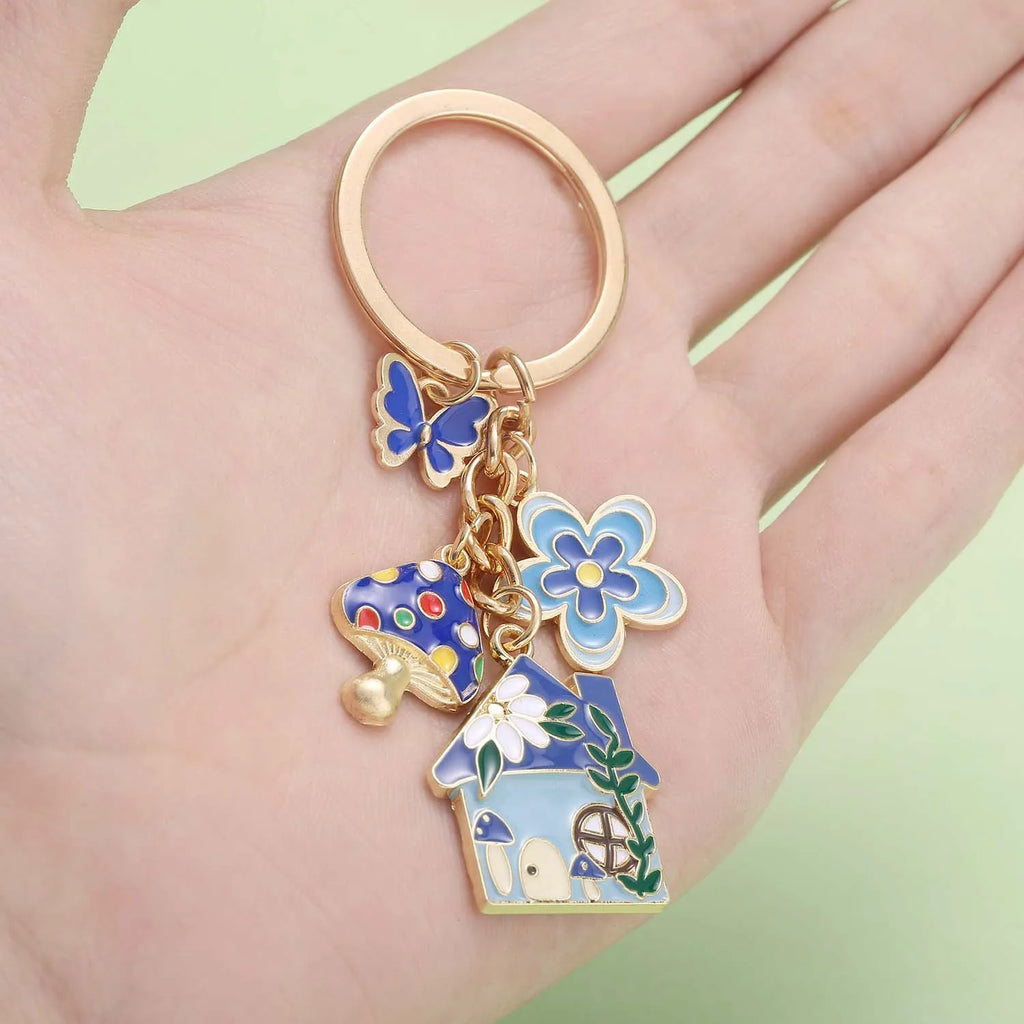 Fairy Tale Enamel Charm Keychain