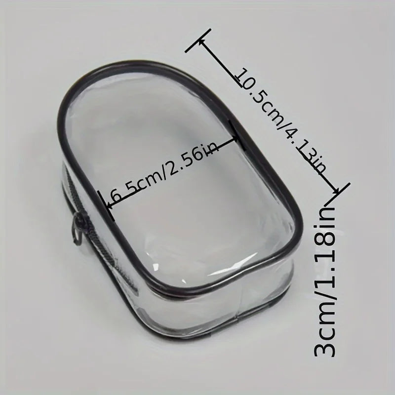 Mini Clear Zipper Pouch Keychain