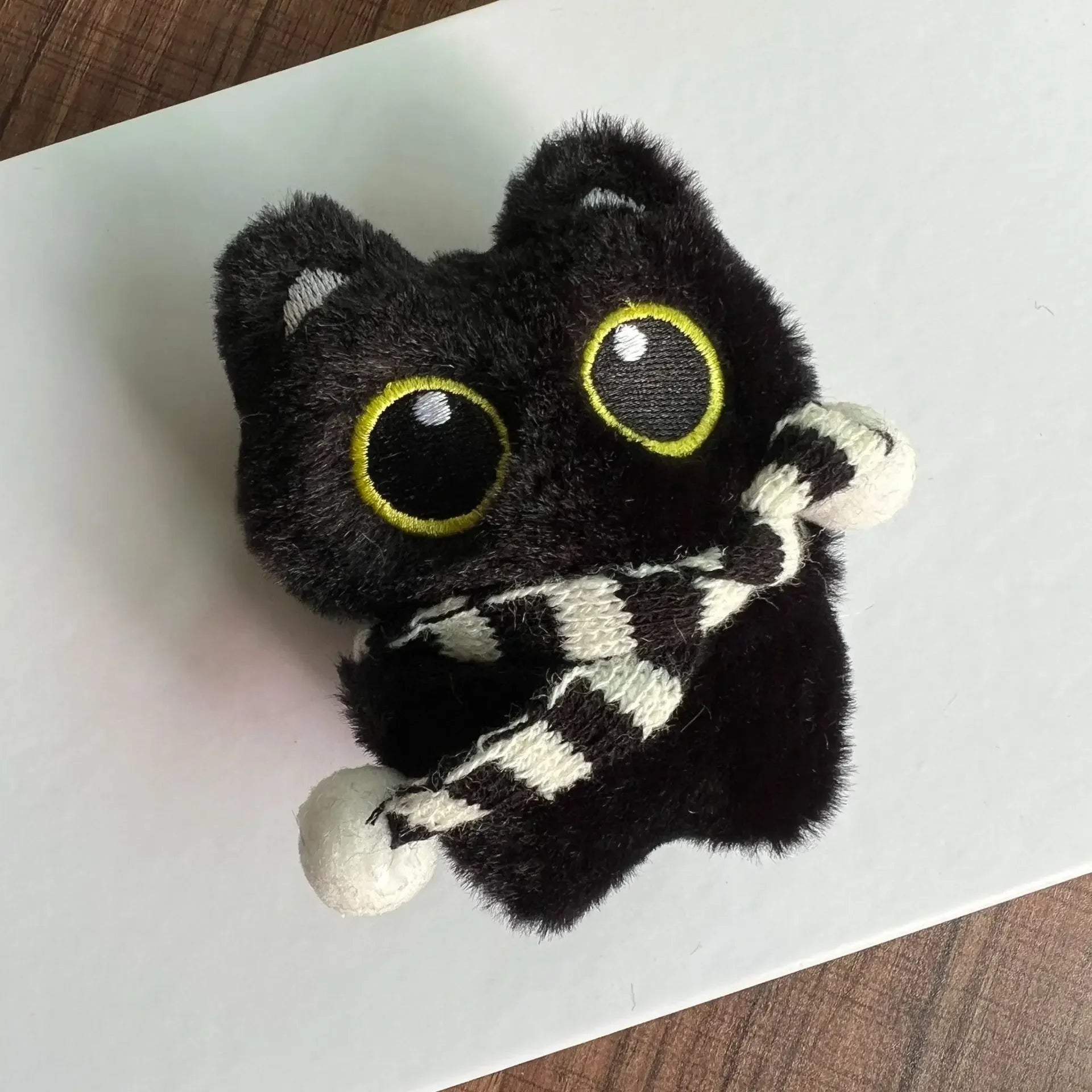 Black Cat Squishy Plush Keychain