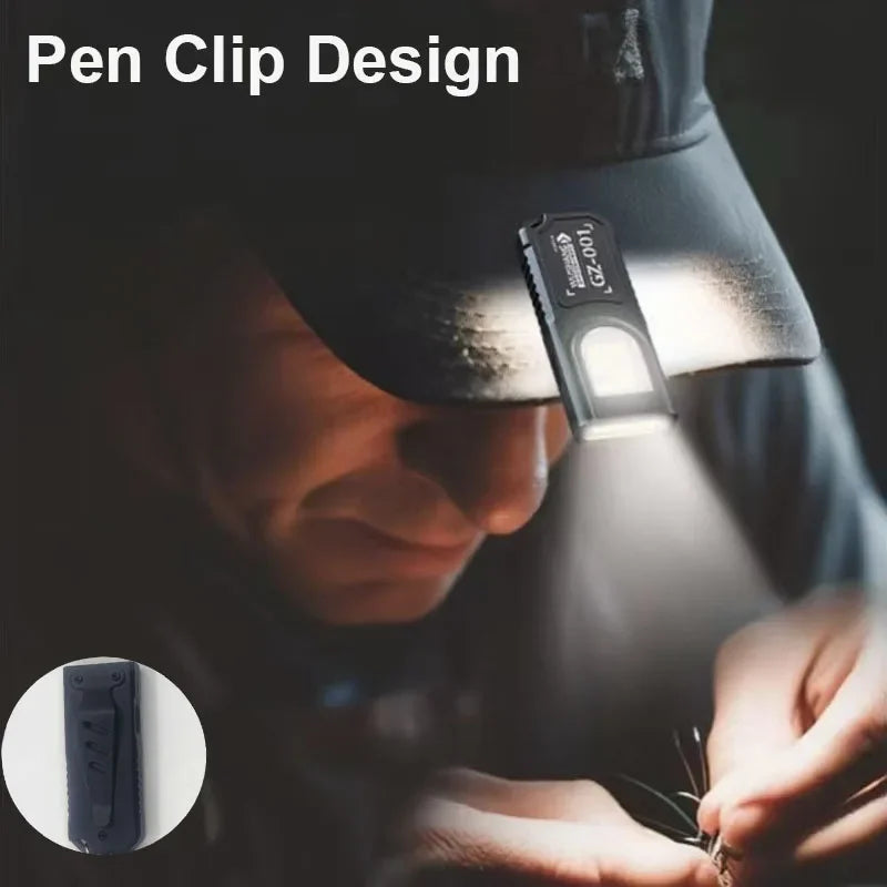 Powerful Mini COB LED Keychain Flashlight