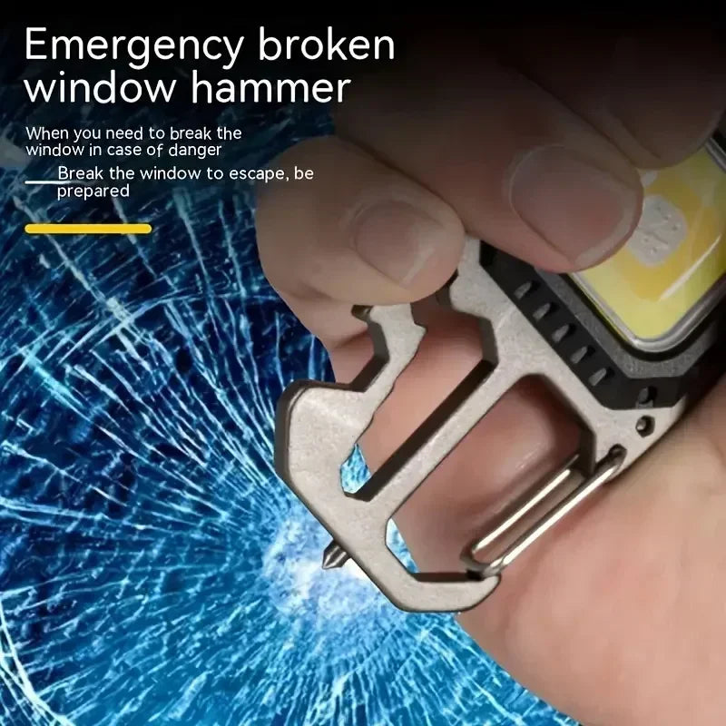 Mini EDC Work Light & Safety Tool