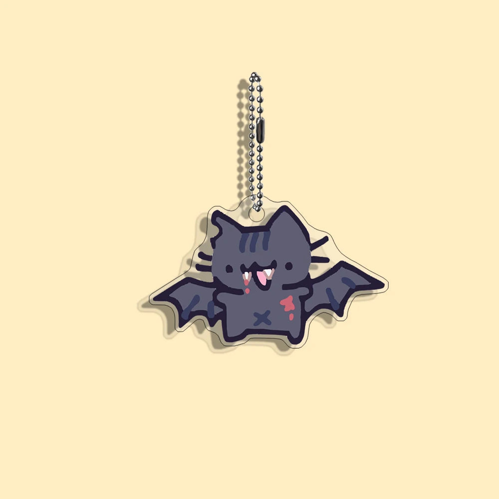 Funny Cat Character Keychain