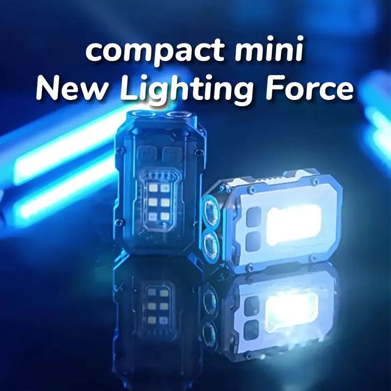 Portable Dual-Light Keychain Torch