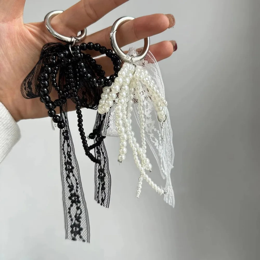 Lace Ribbon Bow Charm