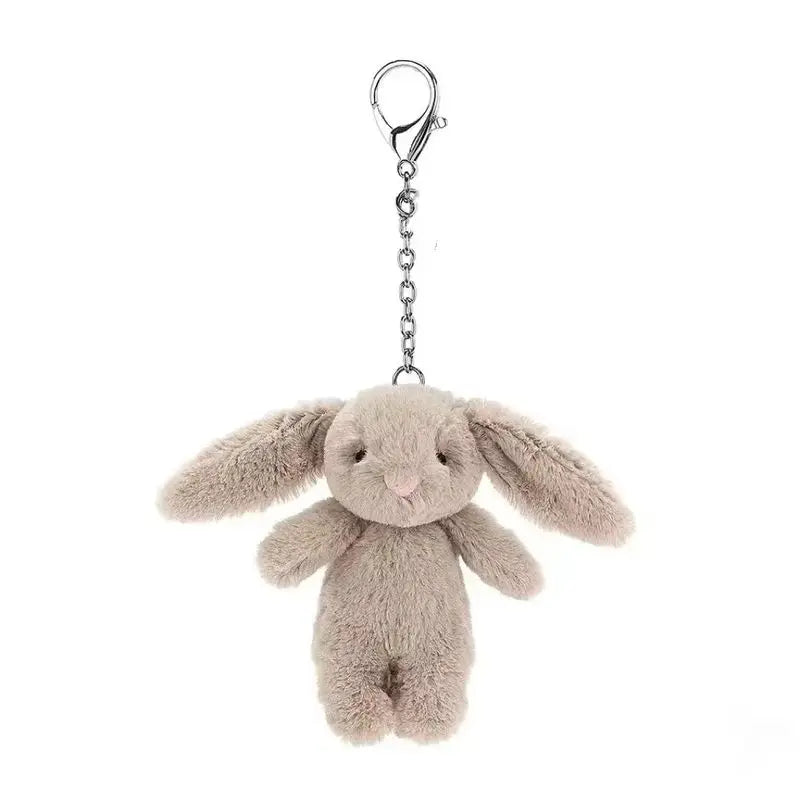 Rabbit Pompom Plush Keychain