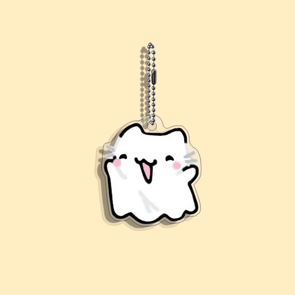 Funny Cat Character Keychain