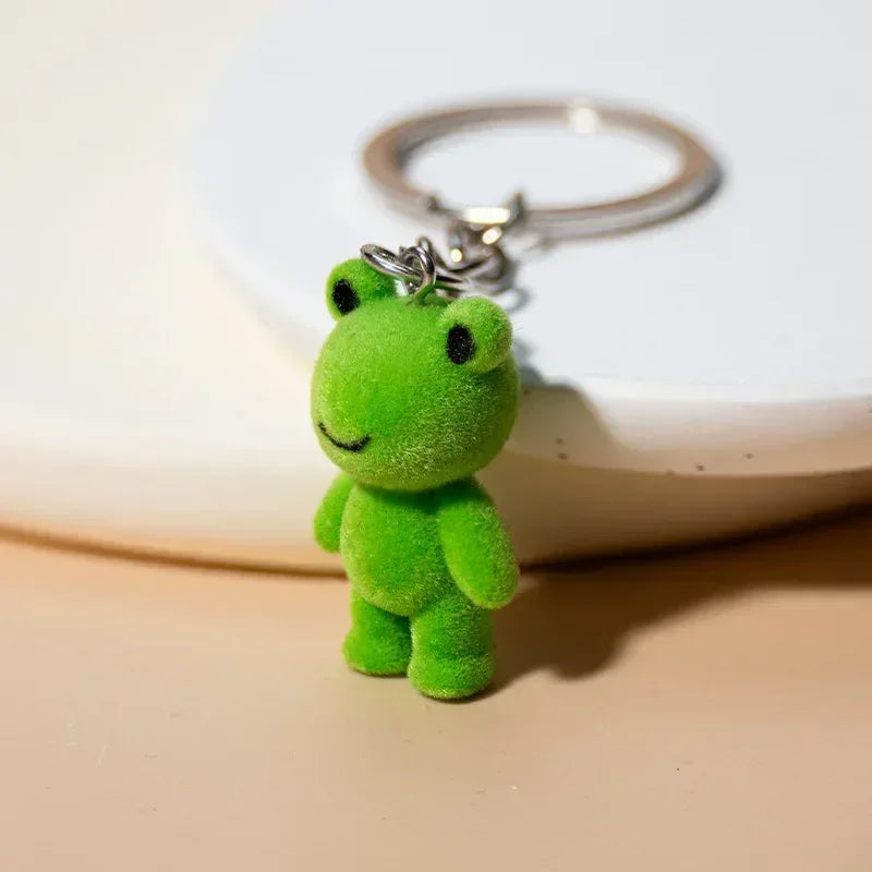 Cute Green Frog Keychain