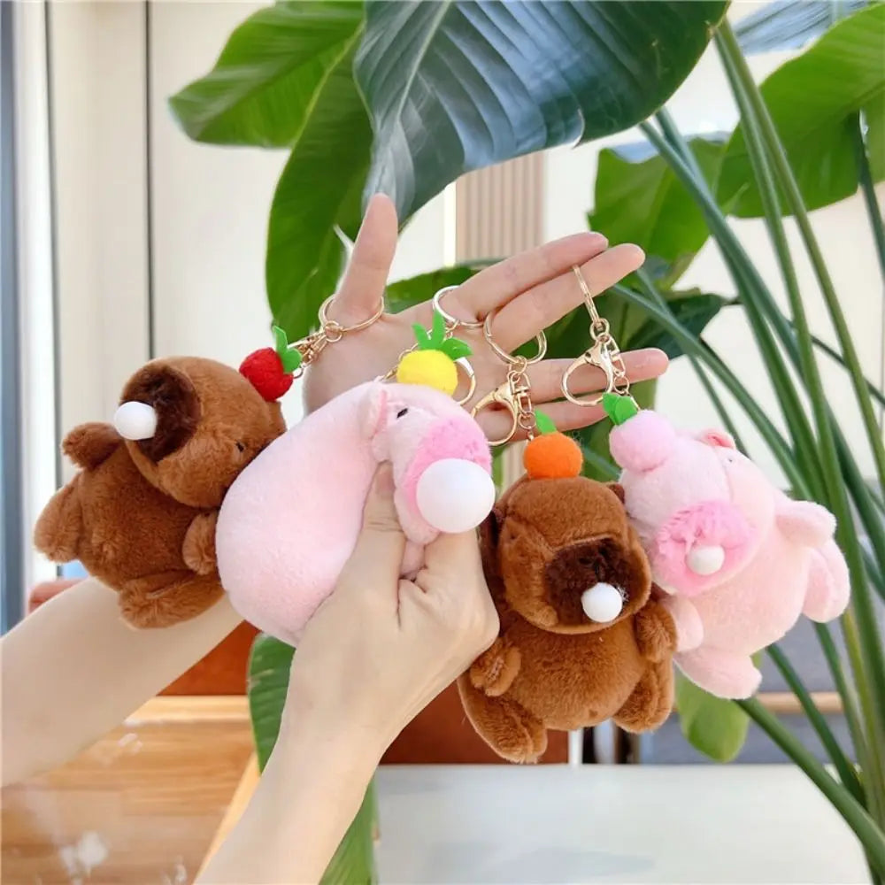 Capybara Bubble Squishy Keychain