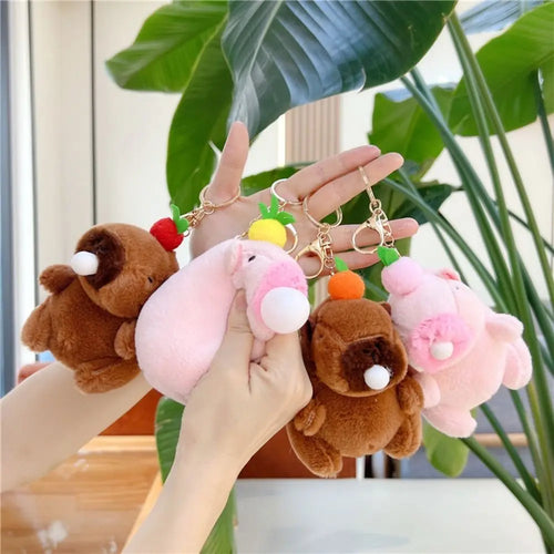 Capybara Bubble Squishy Keychain