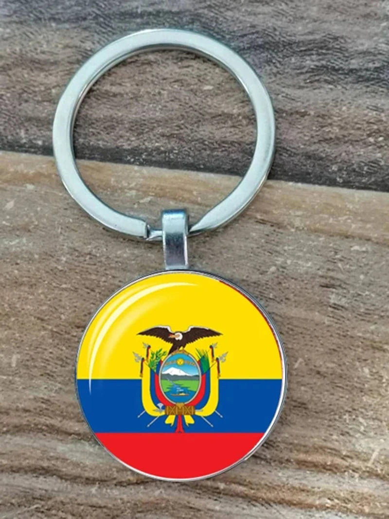 South American Flag Keychain